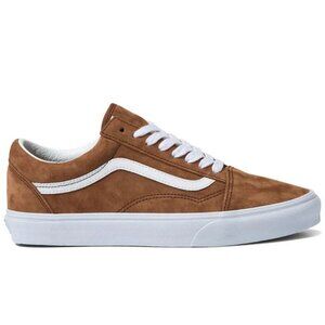 Vans Old Skool Pig Suede Brown White Sneakers 10